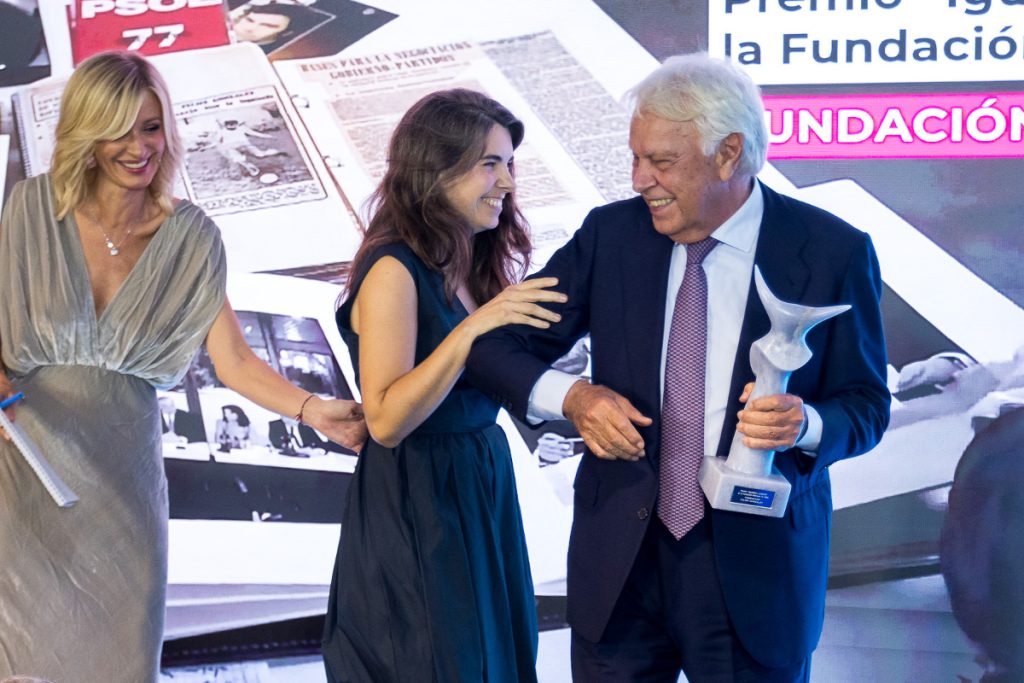 Felipe González recoge el premio 'Igualdad y Progreso' de la Fundación Marqués de Oliva