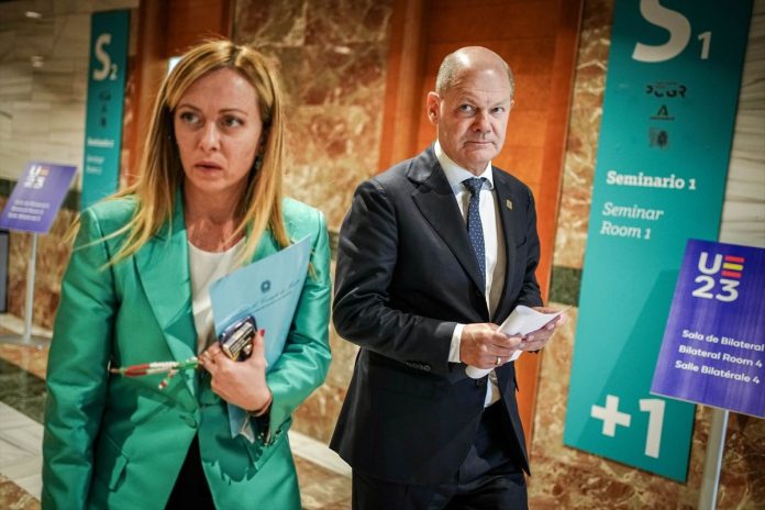 Meloni y Scholz impusieron sus políticas para el futuro Pacto Migratorio