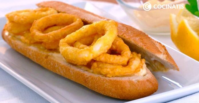 bocadillo de calamares