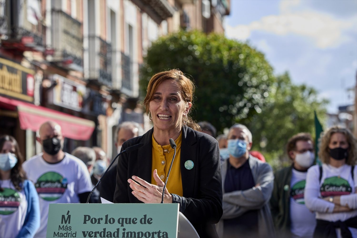 La ministra Mónica García impaga la tasa de alcantarillado de Cercedilla | Foto: Europa Press