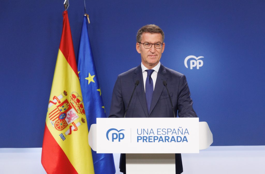 Alberto Núñez Feijóo carga contra Pedro Sánchez por el pacto entre PSOE y Junts