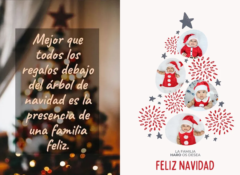 BONITAS TARJETAS DE NAVIDAD GRATIS