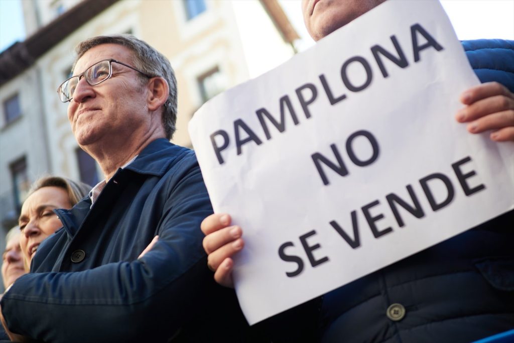 Feijóo afirma que la moción de censura en Pamplona es la última mentira de Sánchez