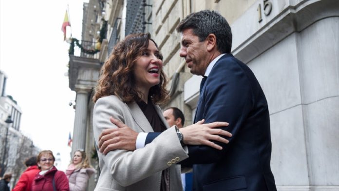 Ayuso y Mazón aseguran que «nadie conseguirá dividirnos»