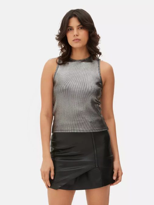 camiseta metalizada primark