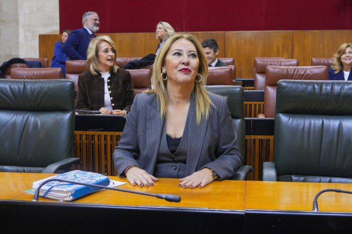 Carolina España, consejera de Economía, Hacienda y Fondos Públicos, está muy orgullosa de su gestión.