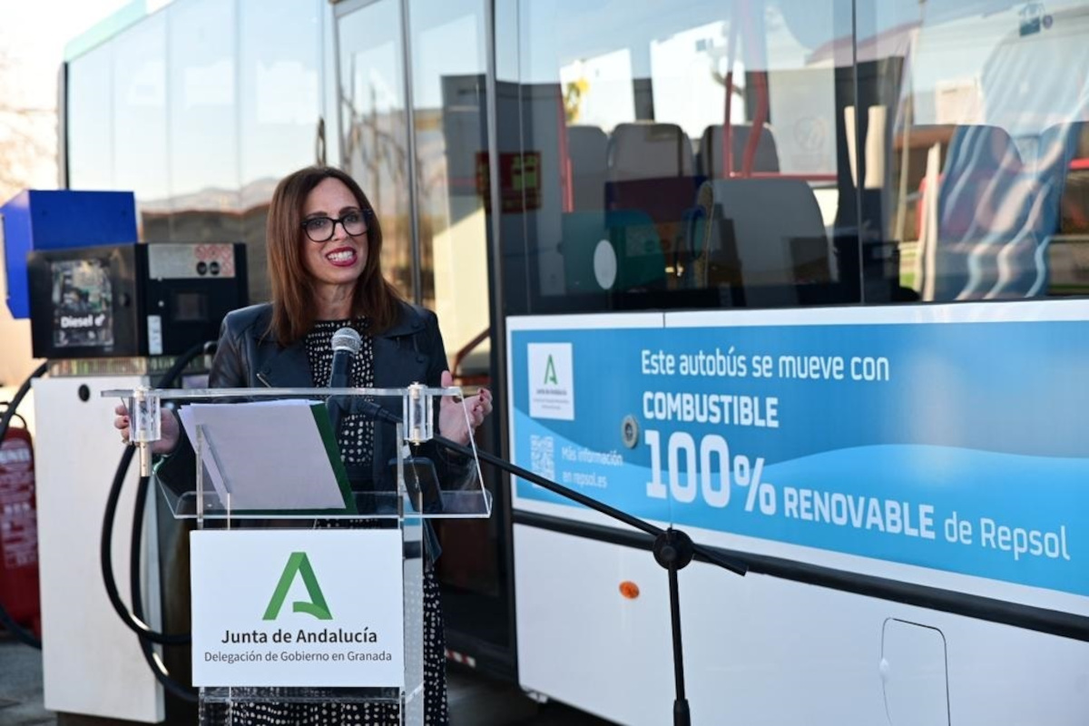 Andalucía ha estrenado un autobús 100% renovable.