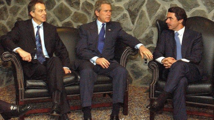 Trio de las Azores: Blair,Bush, Aznar