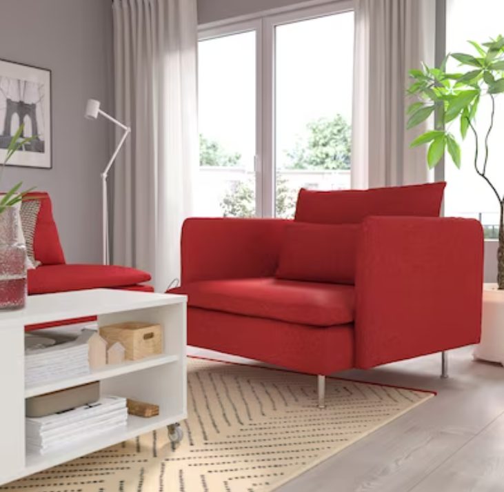 sillon rojo ikea