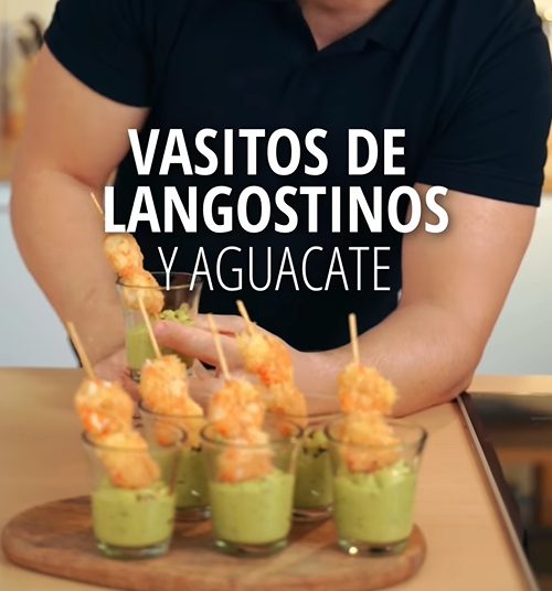 vasitos langostinos aguacate canapes jordi cruz
