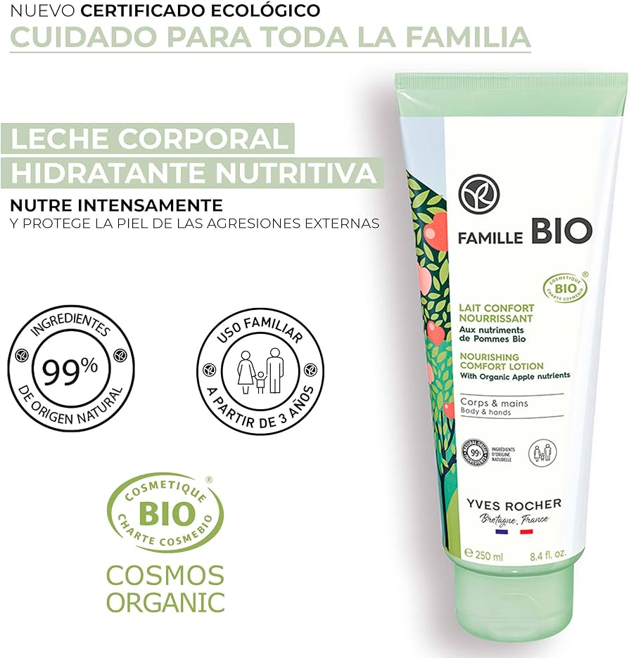 Crema Ligera Hidratante Famille Bio de Yves Rocher