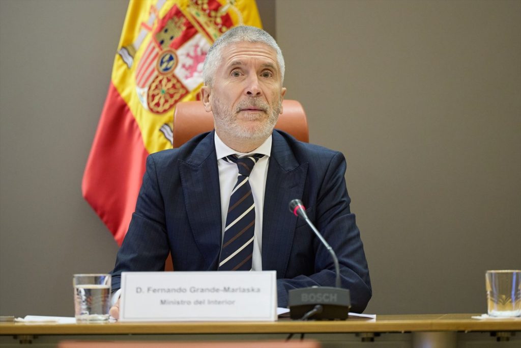 El ministro del Interior, Fernando Grande-Marlaska, ha sido reprobado tres veces, pero se mantiene en su puesto. 