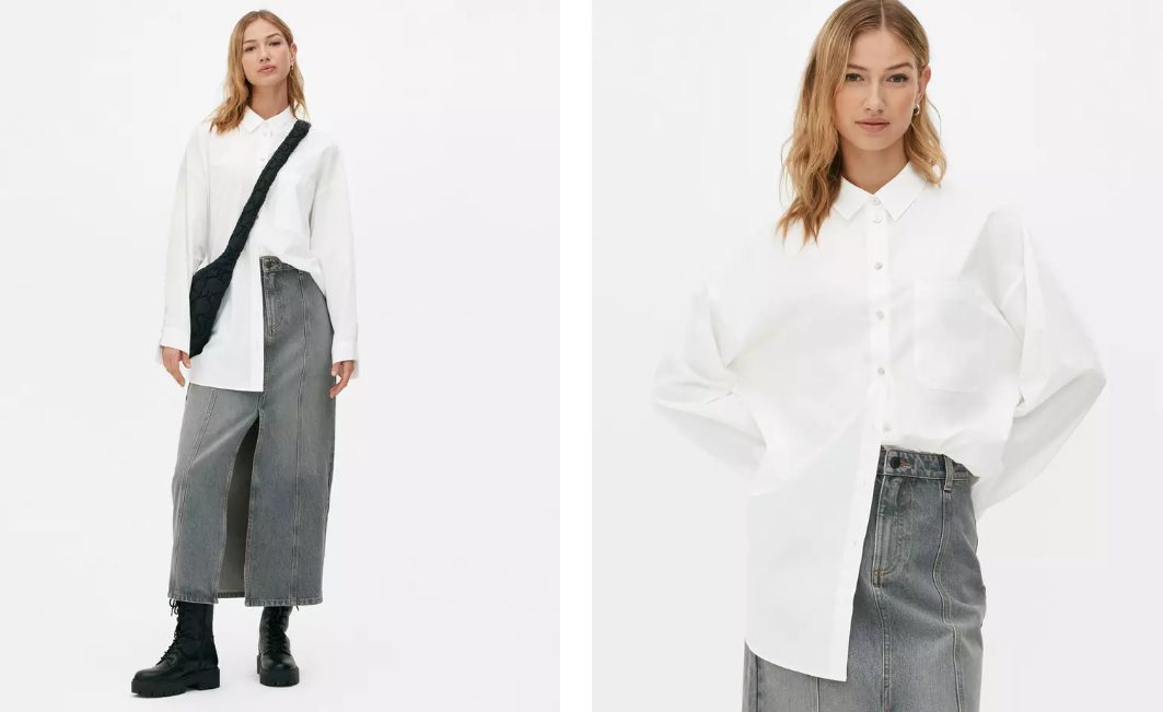 camisa blanca primark