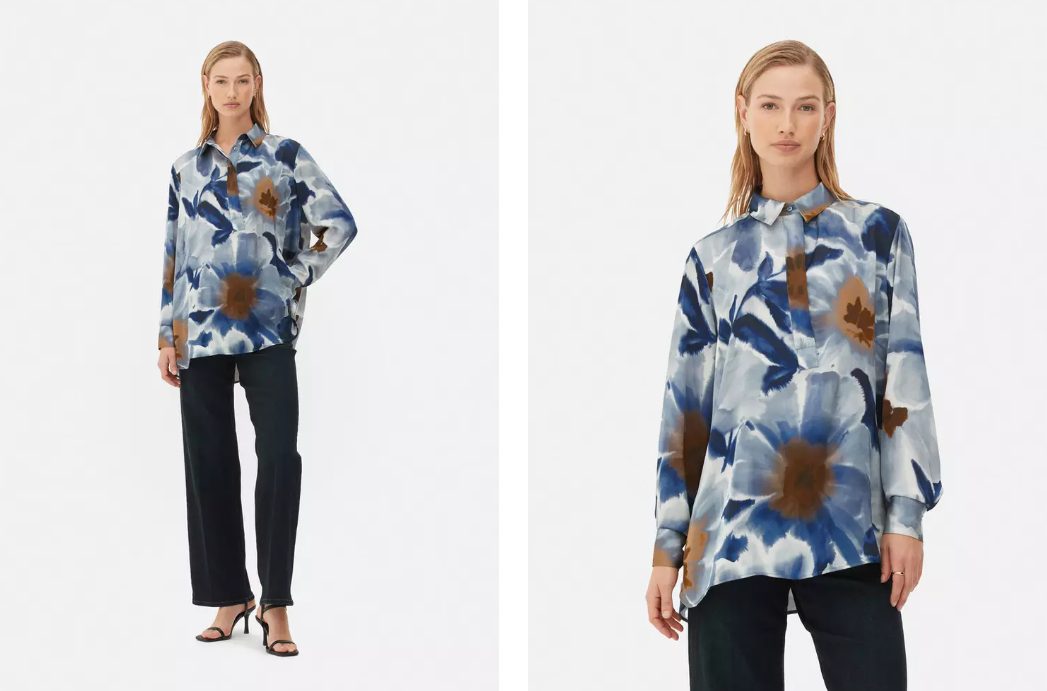 camisa flores primark