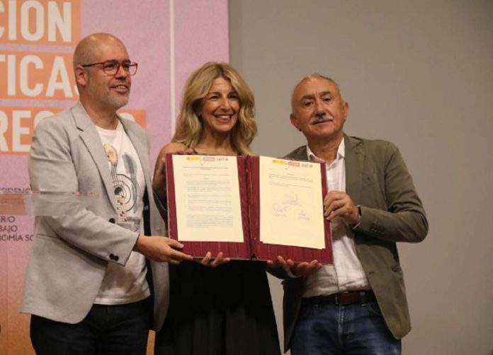 Díaz cuenta con los líderes sindicales para intervenir los sueldos de los directivos de las empresas