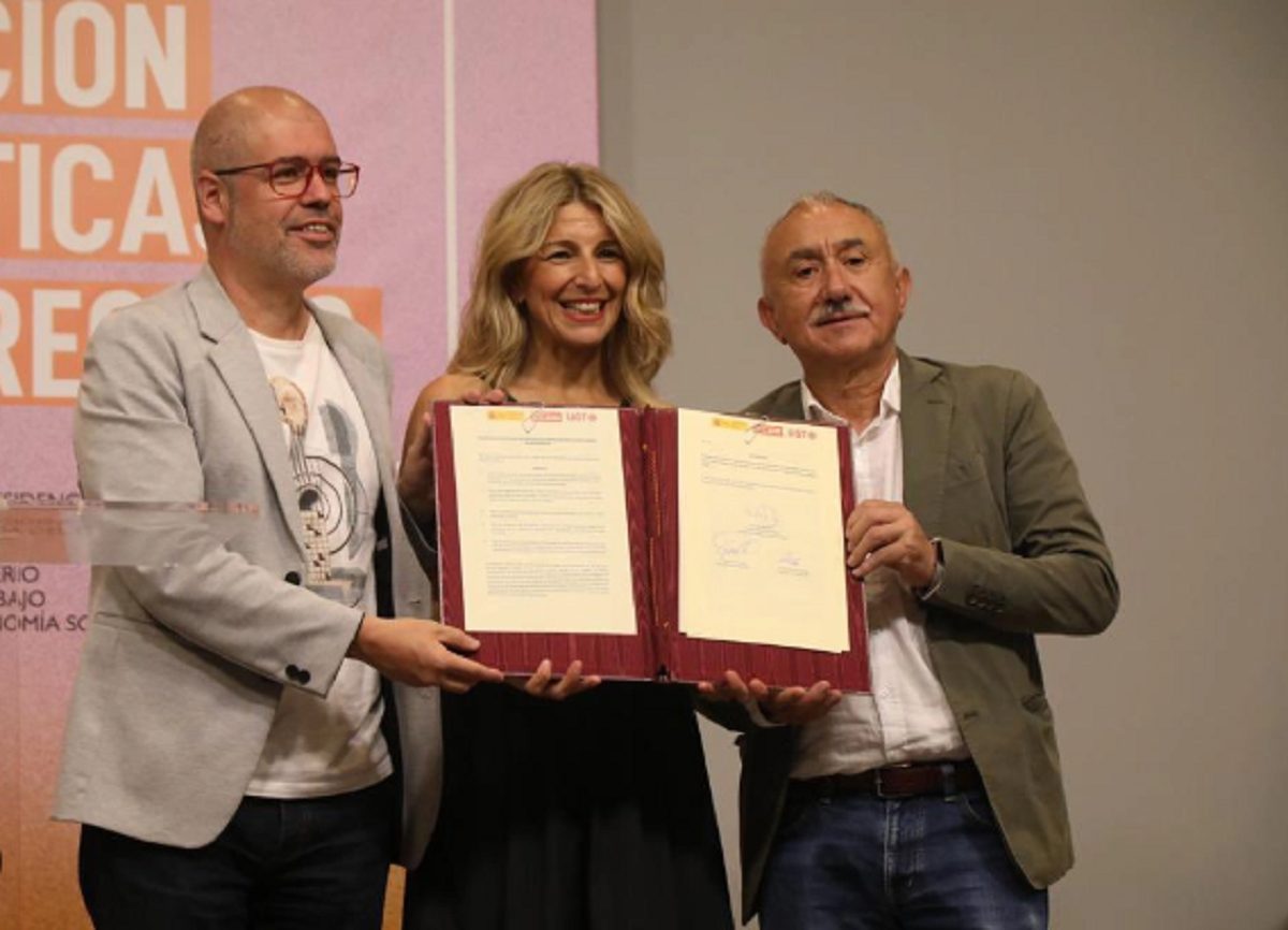 Díaz cuenta con los líderes sindicales para intervenir los sueldos de los directivos de las empresas