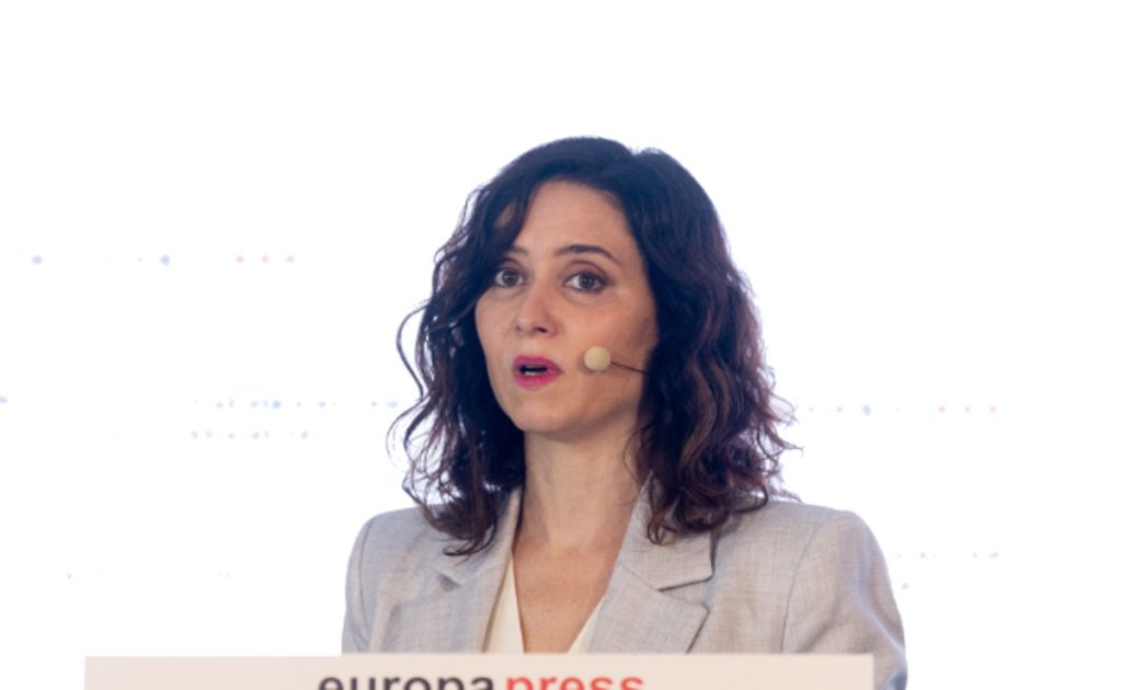 Isabel Díaz Ayuso, presidenta de la Comunidad de Madrid, pone de manifiesto las bonificaciones de la Renta 2023