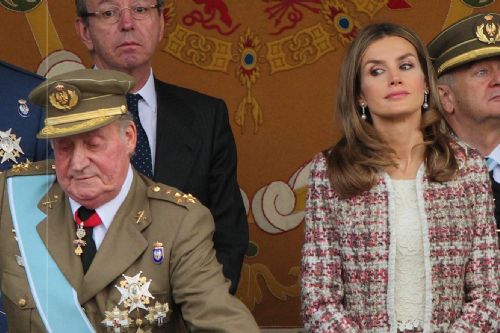 juan carlos I contra letizia