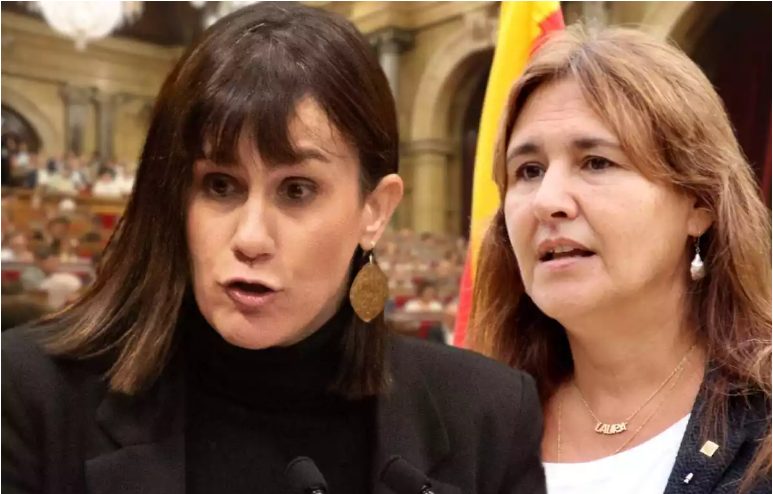 Borrás y la viceprisenta de Junts, Aurora Madaula, forman un frente común 