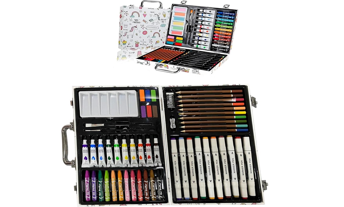 Marcadores De Colores, Kit De Herramientas De Dibujo Kit De Dibujo Para  Niños 65 Piezas Kit De Arte Kit De Herramientas De Pintura Para Estudiantes