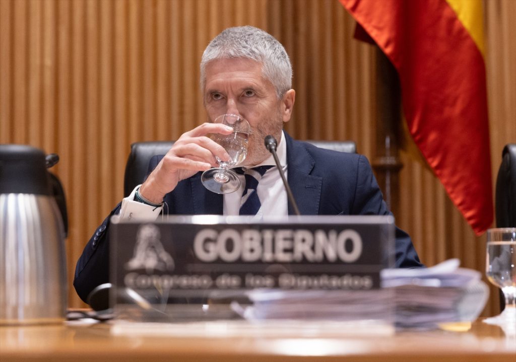 El ministro de Interior, Fernando Grande-Marlaska, reprobado por el Senado.