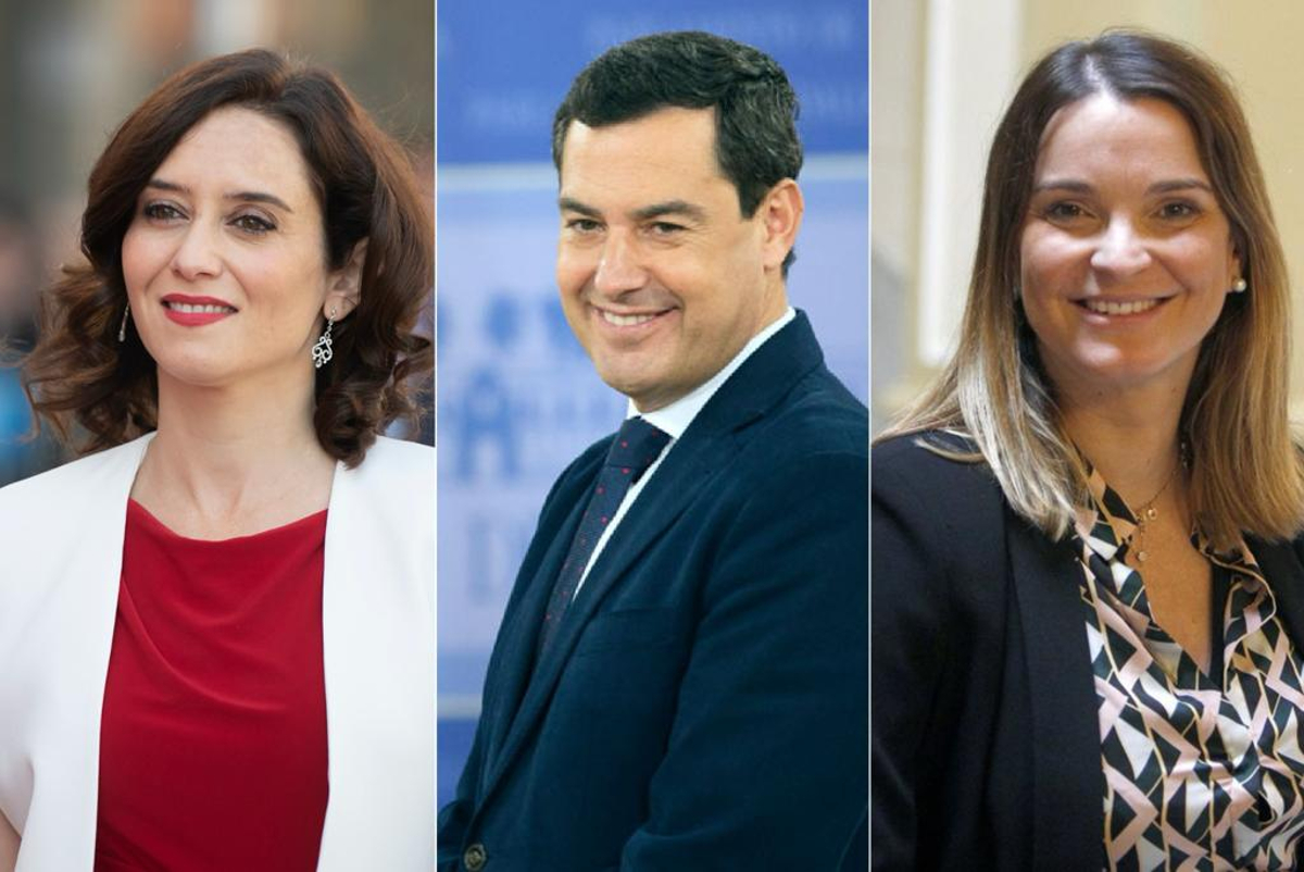 Ayuso, Moreno Bonilla y Prohens, el trío autonómico más importante del PP
