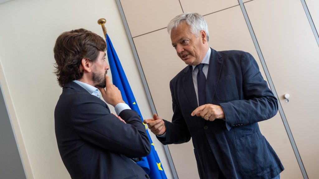 Adrián Vázquez es uno de los activos del Grupo Liberal europeo, el segundo tras el comisario Didier Reynders