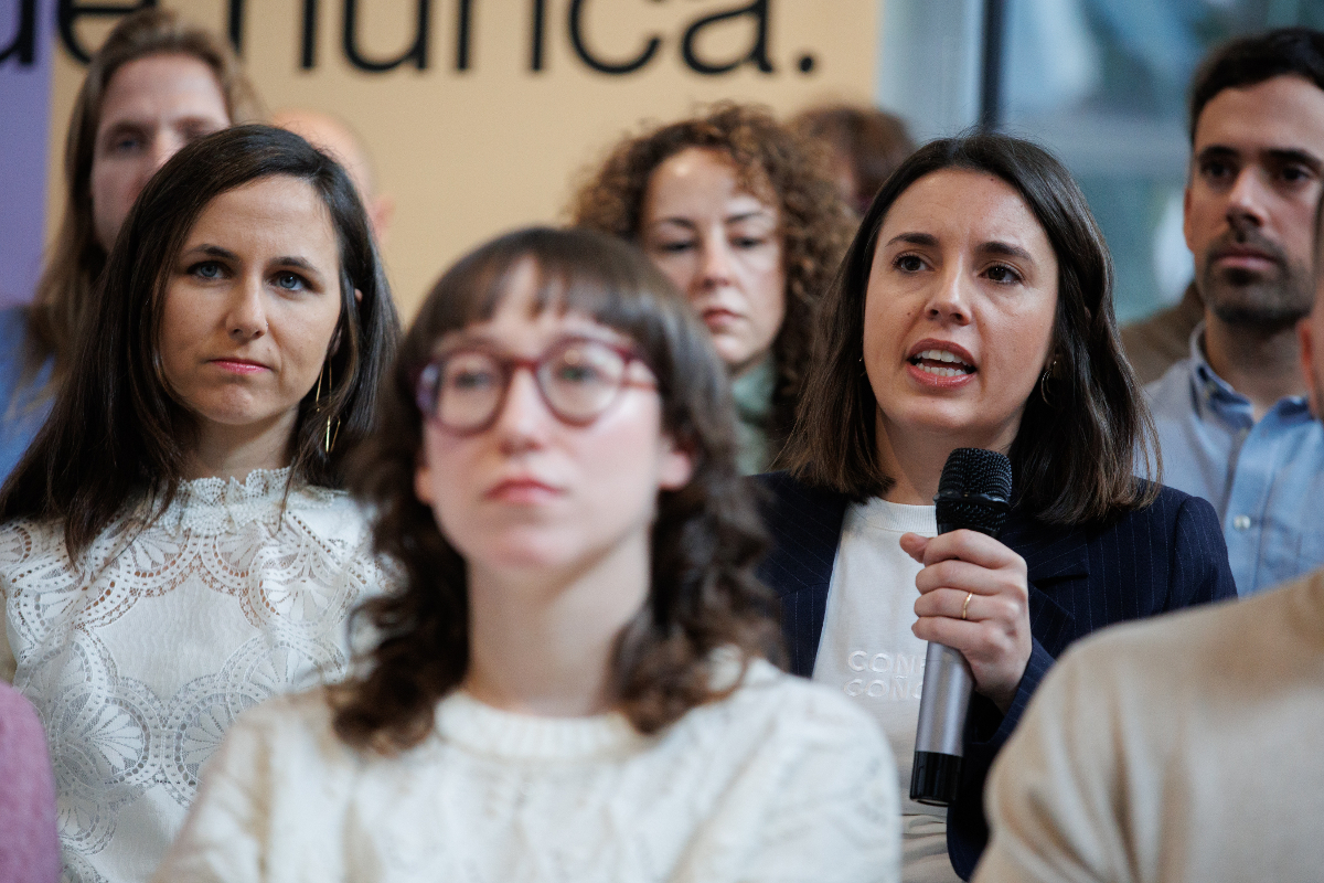 Ione Belarra e Irene Montero, secretarias general y política de Podemos, respectivamente