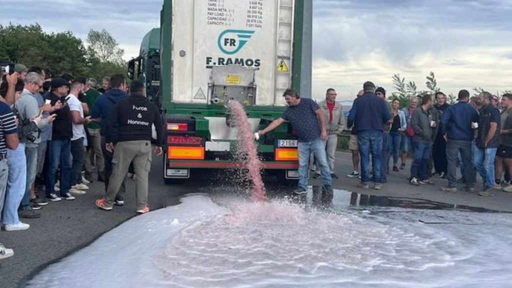  Las cargas de frutas o vino procedentes de España, fueron desvalijadas en protesta, por lo que consideran una competencia desleal. (Fuente CTEM)