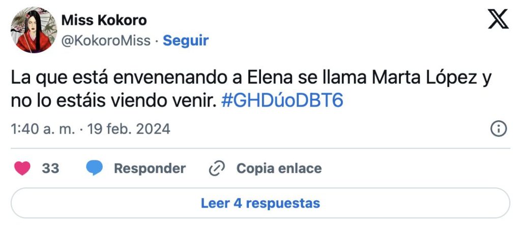 Esta es la fuerte sentencia en redes sobre la participación de Marta López en 'GH Dúo': ¿Repelente o incomprendida? 2 Moncloa Captura de pantalla 2024 02 19 a las 20.50.39 Moncloa
