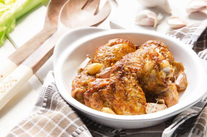 Conejo al ajillo en Thermomix