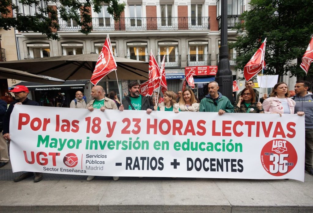 Pilar Alegría alienta la huelga de profesores de Madrid | Foto: Europa Press