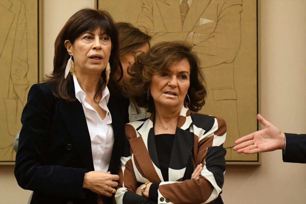 Carmen Calvo mantiene su criterio feminista frente al defendido por Podemos | Foto: Europa Press