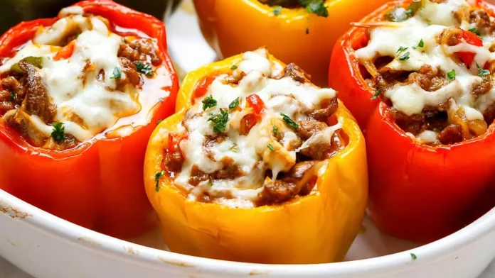Delicia saludable: Pimientos rellenos, estilo español, fácil y sabroso complemento culinario