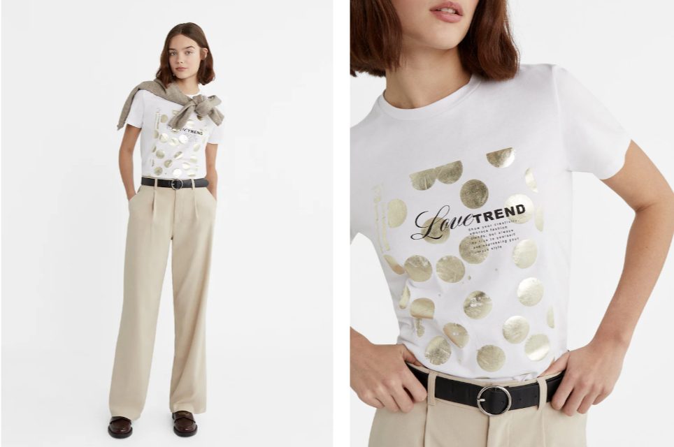 brillos camisetas stradivarius