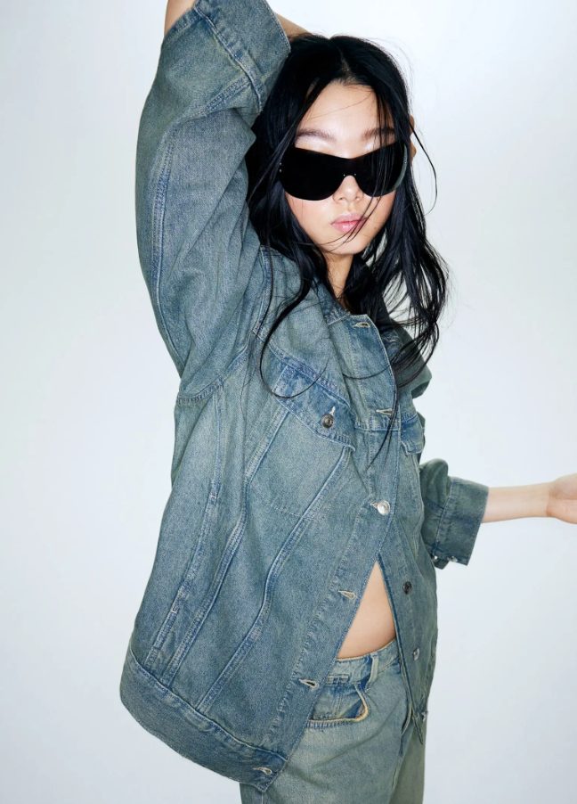 conjunto denim cazadora