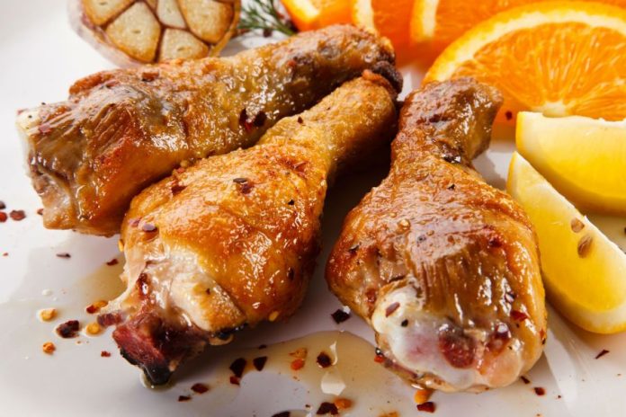muslos de pollo