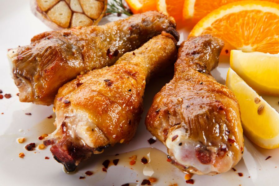 muslos de pollo