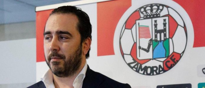 Víctor de Aldama, como presidente del Zamora y uno de los principales investigados en el caso Koldo