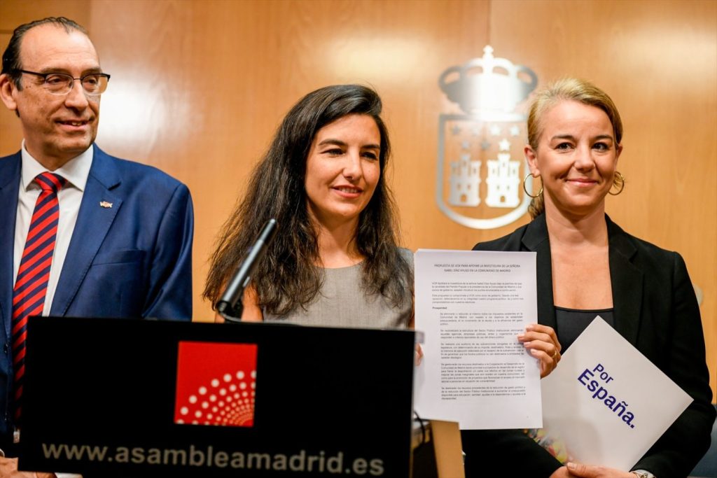 Ana Cuartero (Vox), llama «sinvergüenzas» al PP de Díaz Ayuso | Foto: Europa Press