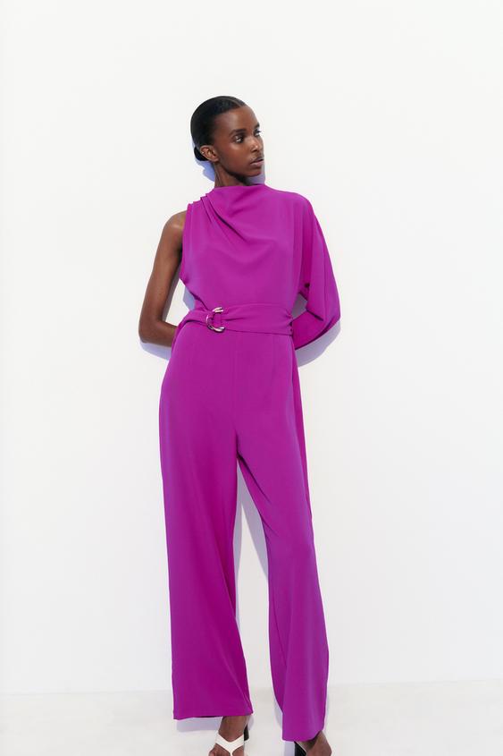 Arrasan los nuevos y estilosos monos de Zara: ¡Ideal para ti! 2 Moncloa Mono largo asimetrico cinturon Zara Moncloa