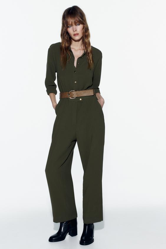Arrasan los nuevos y estilosos monos de Zara: ¡Ideal para ti! 3 Moncloa Mono largo cinturon Zara Moncloa