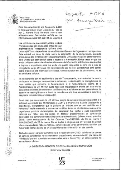 Respuesta del MITMA a Transparencia | El hermano de Koldo llevó en mano a Ábalos tres documentos relacionados con las mascarillas
