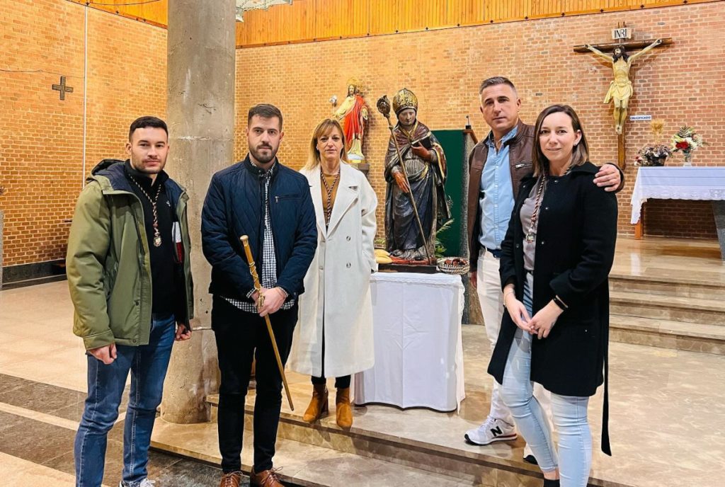 El alcalde de Fontanar, orgulloso celebrando el pasado mes de febrero las fiestas de San Blas, que es parte de su cultura y tradición.