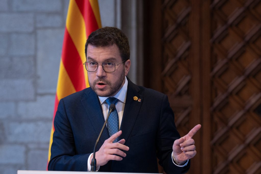 Pere Aragonès, presidente de la Generalitat, convoca elecciones anticipadas para el 12-M