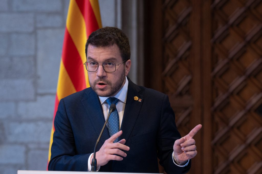 Pere Aragonès, presidente de la Generalitat