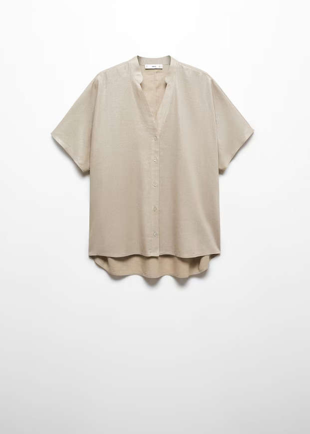 camisa lino neutra