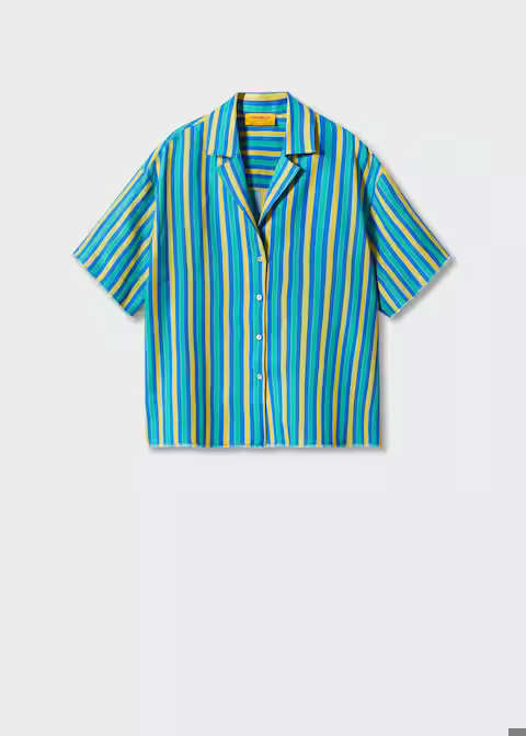 camisa rayas mango