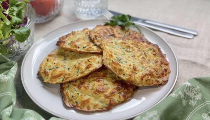 Tortitas de calabacín al horno