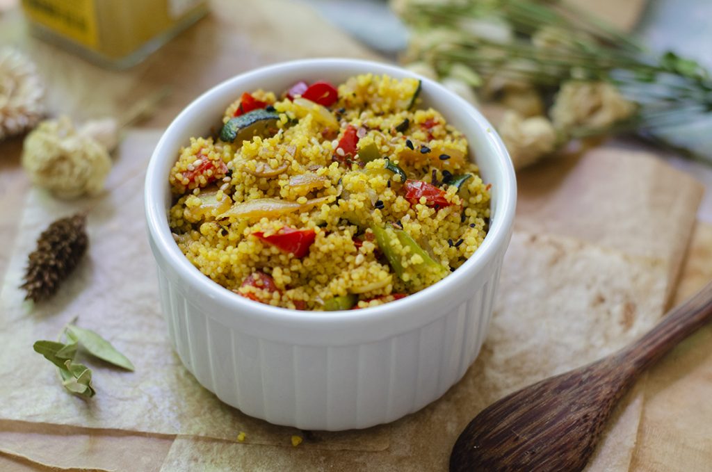 cuscus con verduras curry vegano vegetariano receta facil Moncloa